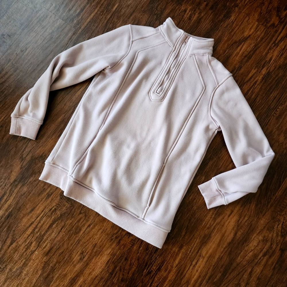 Mono B Half Zip Sweatshirt Light Pink